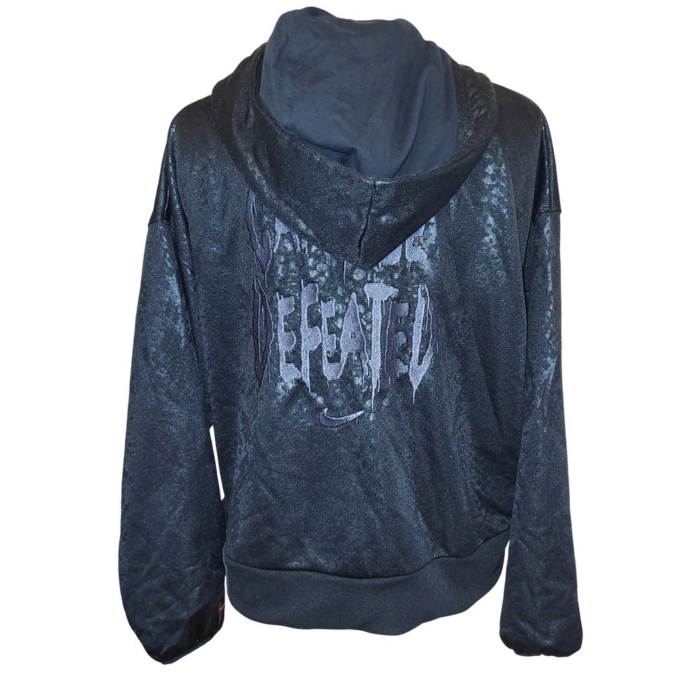 NWOT Nike Women's Black Can't Be Defeated Oversized Snake Pattern Hoodie XL